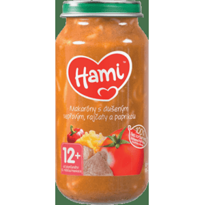 Hami Makaróny s dušeným vepřovým rajčaty a paprikou 250 g