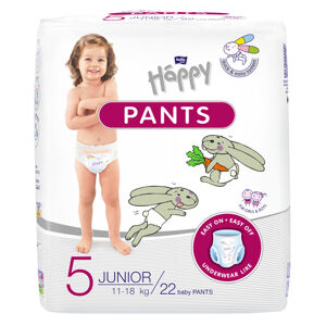 BELLA HAPPY Pants Kalhotky plenkové jednorázové 5 Junior (11-18 kg) 22 ks