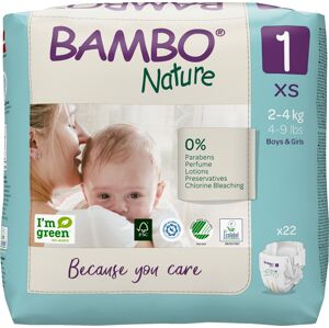 BAMBO Nature Pleny jednorázové 1 XS (2-4 kg) 22 ks