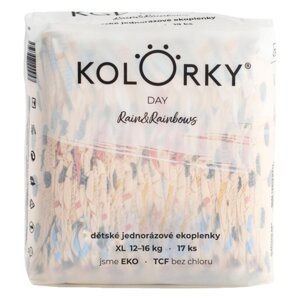 Kolorky Day Hearts EKO XL 12-16 Kg 17 ks