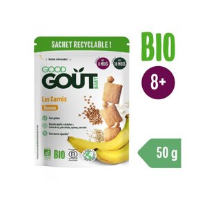 EXP: 30.03.2024 GOOD GOUT BIO Banánové polštářky 50 g