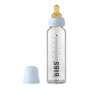 BIBS Láhev skleněná Baby Bottle 225 ml, Baby Blue