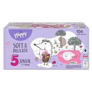 2x BELLA HAPPY Baby Pleny jednorázové Junior Box 11-18 kg 52 ks